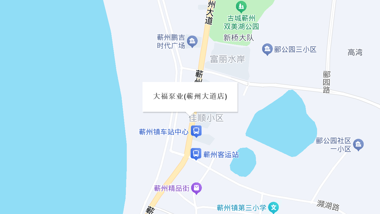 大福泵业(蕲州大道店)地址