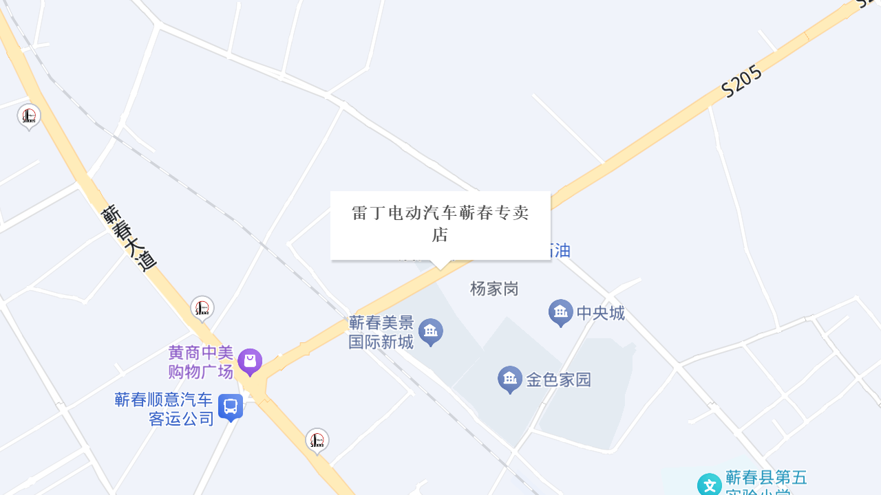 雷丁电动汽车蕲春专卖店地址