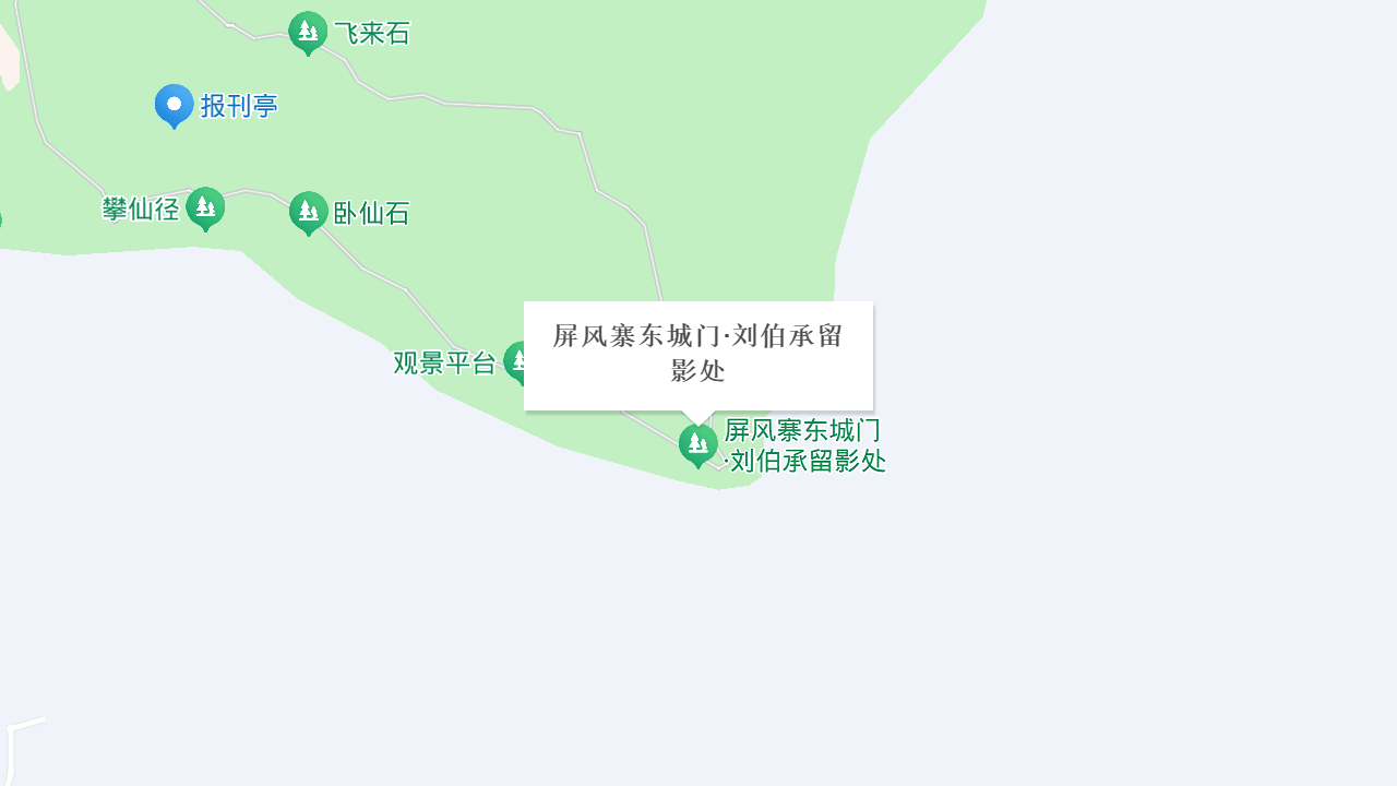 屏风寨东城门·刘伯承留影处地址