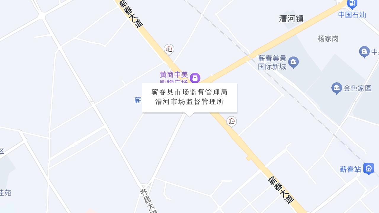 蕲春县市场监督管理局漕河市场监督管理所地址