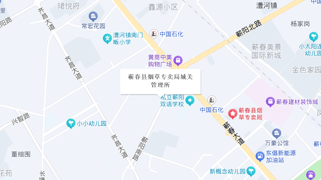 蕲春县烟草专卖局城关管理所地址