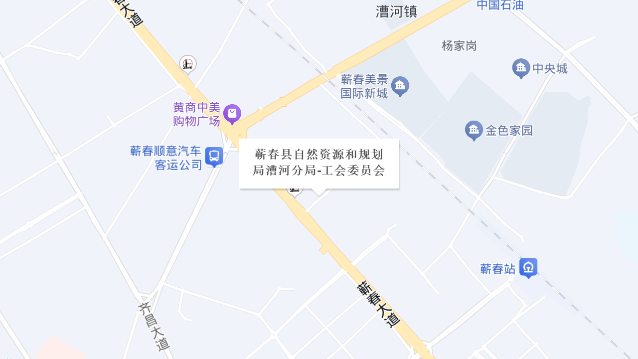 蕲春县自然资源和规划局漕河分局-工会委员会地址