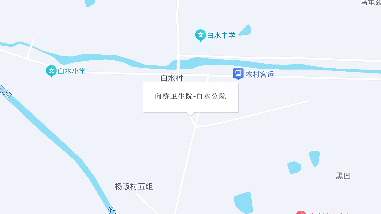 向桥卫生院白水分院地址