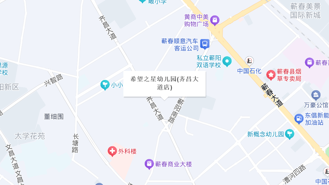 希望之星幼儿园(齐昌大道店)地址