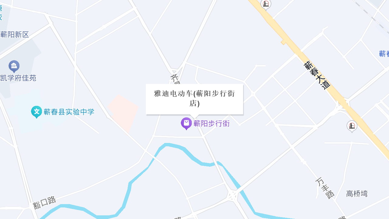 雅迪电动车(蕲阳步行街店)地址
