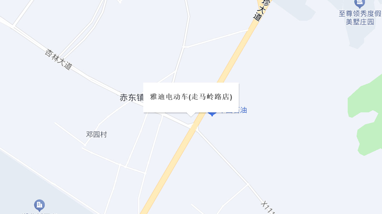 雅迪电动车(走马岭路店)地址