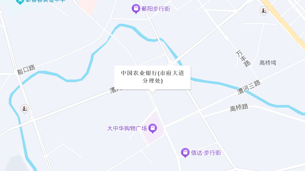 中国农业银行(市府大道分理处)地址